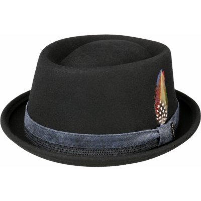Plstěný klobouk porkpie Stetson černý klobouk 1618101 — Heureka.cz