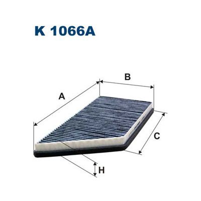 FILTRON Filtr, vzduch v interiéru K1066A – Zboží Mobilmania