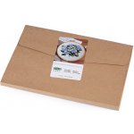 Stoklasa Vyšívací sada s předtištěným motivem 380637 1 fialové květy s listy 15x22cm – Sleviste.cz