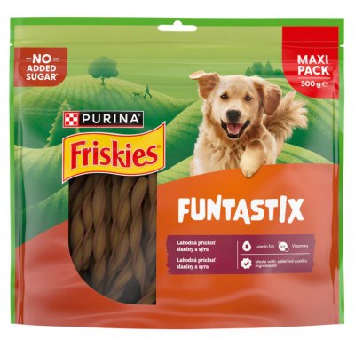 Friskies Funtastix příchuť slaniny a sýra 500 g – Zboží Dáma
