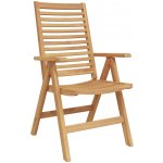 OMAXI 598080 Zahradní křeslo 8 ks Hnědá 52 x 64.5 x 108 cm – Hledejceny.cz