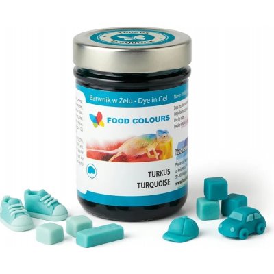Food Colours Gelová barva Turquiose tyrkysová 35 g – Hledejceny.cz