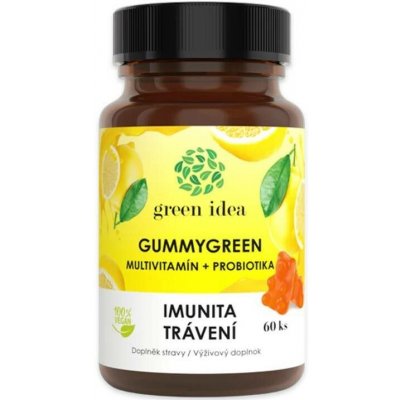 Green idea Multivitamín + probiotika 60 gummies – Hledejceny.cz