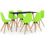 vidaXL 7dílný zelený – Zboží Dáma