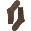 Top kvalitní pánské vlněné ponožky LY307 světle hnědá