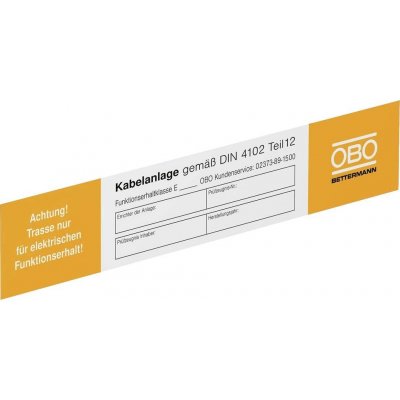 OBO BETTERMANN Identifikační štítek KS-E DE – Zboží Mobilmania