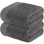 Recenze Livarno Home Froté ručník, 2 kusy, 50 x 100 cm (tmavě šedá)
