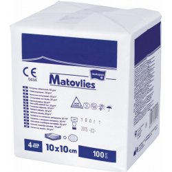 Matopat Matovlies kompresy z netkané textilie nesterilní 10 cm x 10 cm,1