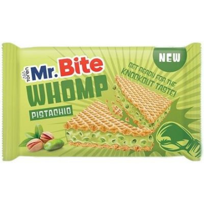 Mr. Bite Whomp sušenka s náplní s příchutí pistácií 40 g – Hledejceny.cz