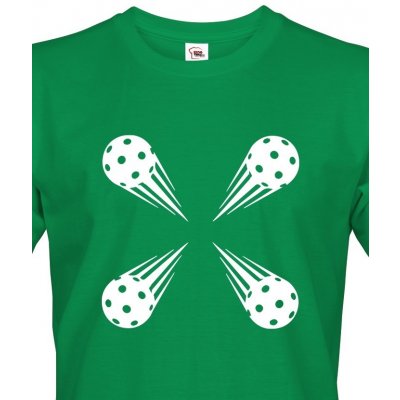 Bezvatriko pánské tričko Florbal míček Zelená Canvas 1381