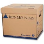 Iron Mountain Archivační krabice s víkem, 36 x 31 x 31 cm hnědá – Zboží Živě
