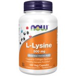 Now Foods L-lysin, 500 mg, 100 rostlinných kapslí – Hledejceny.cz