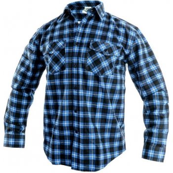 Canis CXS Pánská košile s dlouhým rukávem TOM modro-černá
