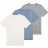 Dětské tričko PEPPERTS Chlapecké triko, 3 kusy bílá / světle modrá / šedá