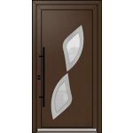 OknaDvereNaMiru.cz Vchodové dveře INOX 8 antracit 110 x 220 cm – Zboží Mobilmania