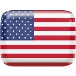 Amicar Samolepicí vlajka USA 50x30 mm, 3D efekt – Zboží Dáma