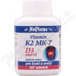 MedPharma Vitamin K2 MK-7+D3 1000 IU 107 tobolek – Hledejceny.cz