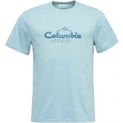 Columbia CSC SEASONAL GRAPHIC TEE Tyrkysová Modrá – Sleviste.cz