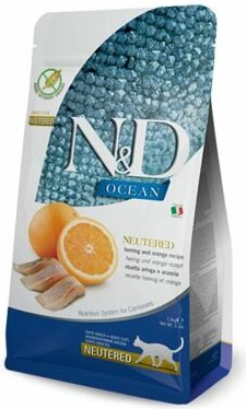 N&D Ocean Cat Adult Herring & Orange Pro dospělé kočky 1,5 kg