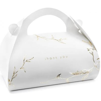 Svatební krabička na výslužku 10ks 16 x 8.5 x 9.5 cm - PartyDeco – Zboží Mobilmania