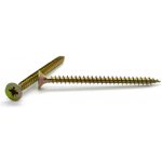 Vrut univerzální 4x80 žlutý zinek, zápustná hlava, křížová drážka, celý závit – Zboží Mobilmania