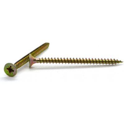 Vrut univerzální 4x80 žlutý zinek, zápustná hlava, křížová drážka, celý závit – Zboží Mobilmania