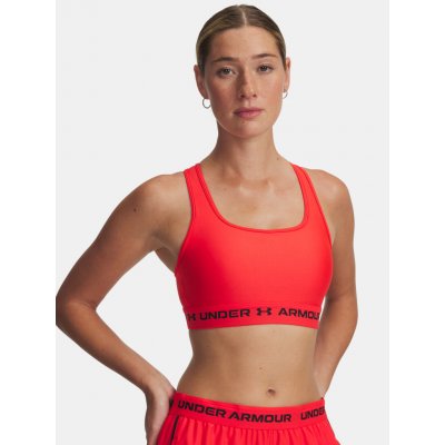 Under Armour Crossback Mid Bra RED Červená – Zboží Dáma Under Armour Crossback Mid Bra RED Červená – Zboží Dáma
