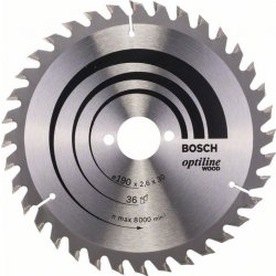 Bosch Optiline Wood Pilový kotouč, 190x2,6/1,6 mm 2.608.640.616