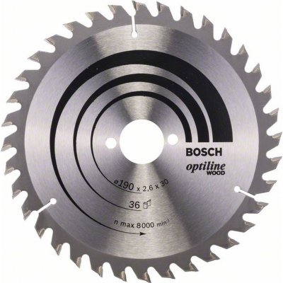 Bosch Optiline Wood Pilový kotouč, 190x2,6/1,6 mm 2.608.640.616 – Hledejceny.cz