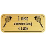 Štítek laserový L01 50 x 15 mm zlato – HobbyKompas.cz