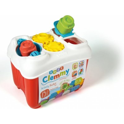 CLEMENTONI BABY Soft Clemmy - Box s aktivitami a 15 kostkami