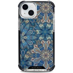 Mobiwear MagSafe Elite Bumper Apple iPhone 15 Plus - D015D Modré mandala květy