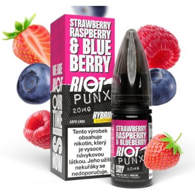 Riot Labs Riot Hybrid Salt Strawberry Raspberry Blueberry 10 ml 20 mg – Zboží Dáma