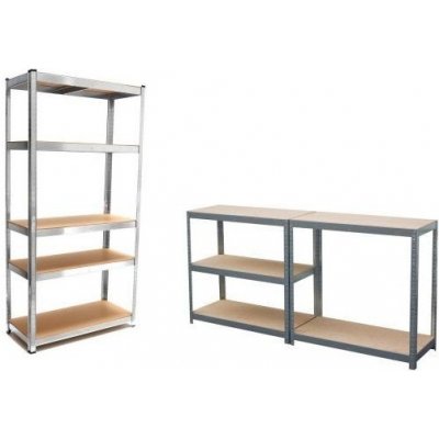 GEKO G10875 Policový regál 180x90x40cm 175kg 5 polic – Zboží Mobilmania