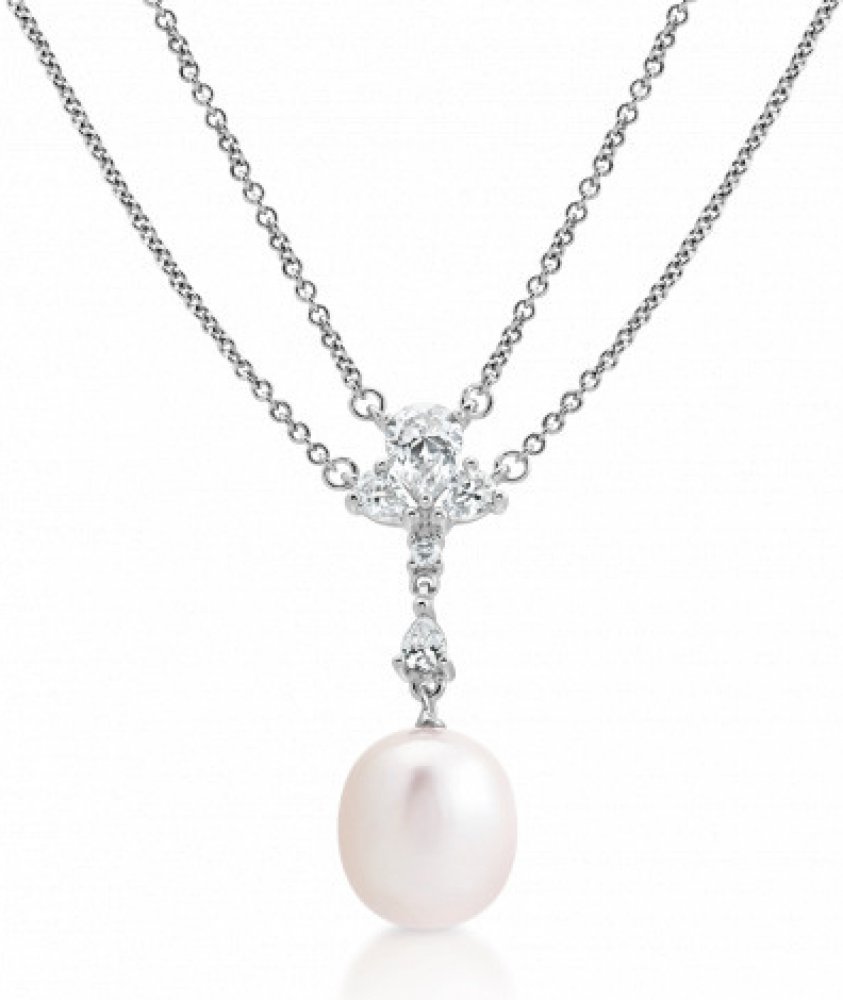 Sofia Stříbrný náhrdelník s perlou WWPS170290N-CSF1 | Srovnanicen.cz