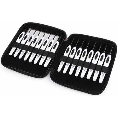 Sada háčků na háčkování v pouzdře černá 1sada – Zboží Mobilmania