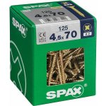 Spax Yellox Univerzální vrut, ø 4,5 × 70 mm, PZ2, zápustná hlava, 125 ks 4081020450708 – Hledejceny.cz