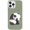 Pouzdro a kryt na mobilní telefon Apple Pouzdro AppleMix Apple iPhone 13 Pro Max - roztomilá panda - gumové - zelené