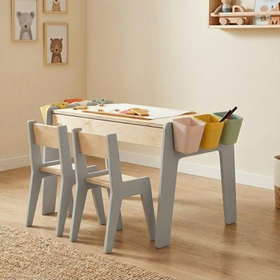Babylike dětský stůl se židlemi children table chair gray 40642 – Zboží Dáma