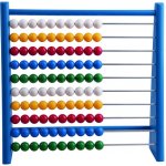 Detoa Počítadlo dřevěné modré půlené – Sleviste.cz