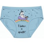 Dívčí spodní kalhotky s jednorožcem modrá – Zboží Dáma