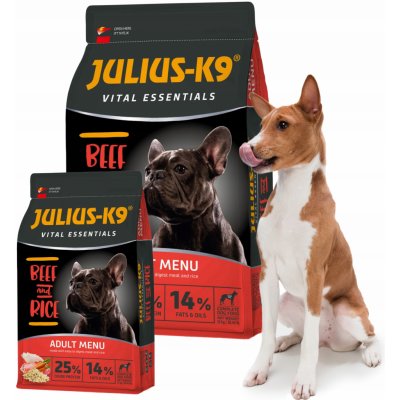 Julius K9 Adult Vital Essentials HOVĚZÍ a RÝŽE 3 kg – Zbozi.Blesk.cz