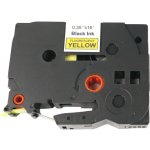 Páska pro popisovače BROTHER TZE-C21 Fluorescent Yellow / Black print 9mm - kompatibilní – Hledejceny.cz