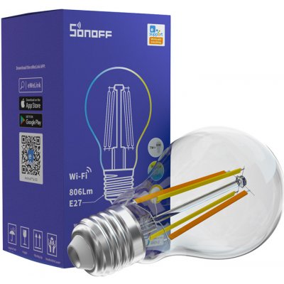 Sonoff B02-F-A60 Wi-Fi stmívatelná bílá LED filament žárovka – Hledejceny.cz