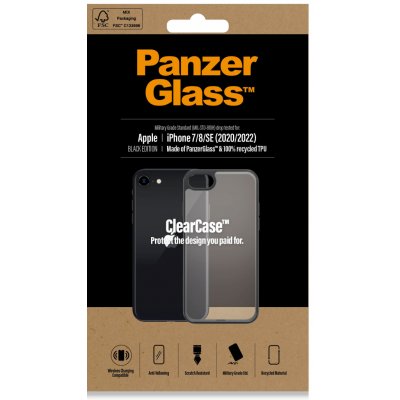 Pouzdro PanzerGlass ClearCase černé Edition, Apple iPhone 7/8/SE 2020/SE 2022 0227 – Zboží Mobilmania