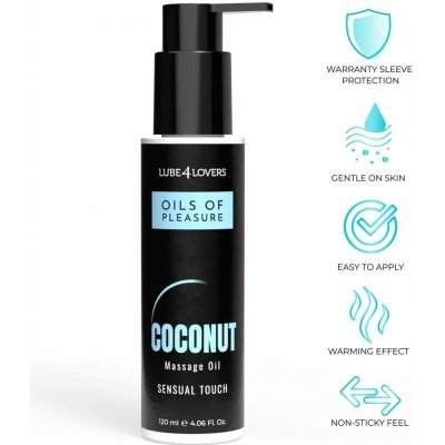 Lube4Lovers Oils of Pleasure Coconut 120 ml – Sleviste.cz