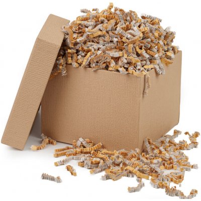 Fancypack karamelová-šedá papírová výplň do krabic Hmotnost: 10kg, Typ výplně: Stlačená verze – Hledejceny.cz