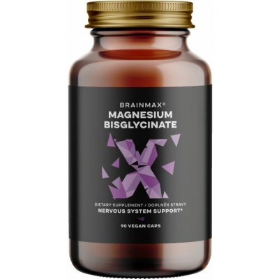 BrainMax Magnesium Bisglycinate®, 90 rostlinných kapslí Hořčík bisglycinát MagChel®, vysoká vstřebatelnost, 30 dávek, doplněk stravy – Hledejceny.cz