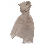Evei lněná šála přírodní barvy – Zboží Dáma