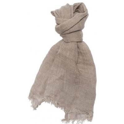 Evei lněná šála přírodní barvy – Zboží Dáma